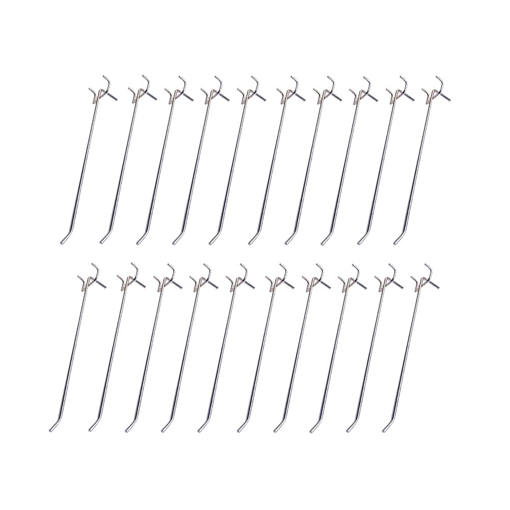20pcs Display Garage Workshop Wall Mount Retail Shop Pegboard Hooks Manganese Steel Heavy Duty Home Shelving Hanging Tool