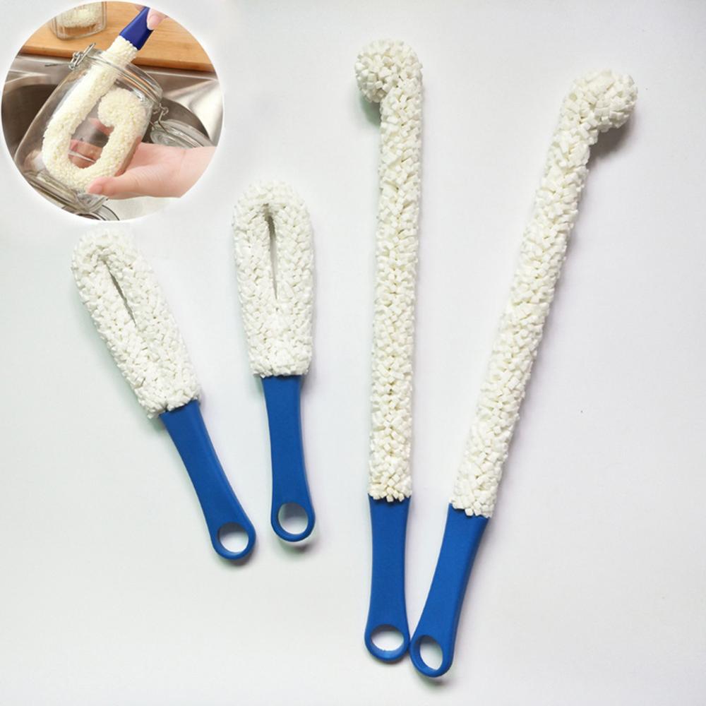 Bottle Cleaning Brush Flexible Bottle Scourer Multi-Function Household Tools for Decanters, Goblets, Glasses