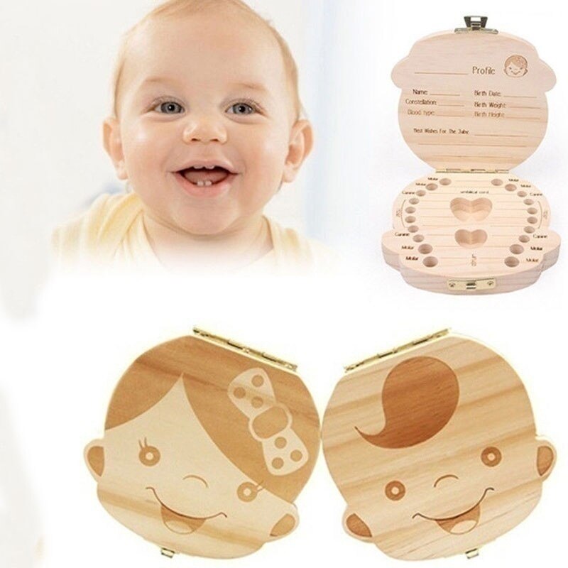 Boîte de rangement en bois pour enfants, en espagnol, en russe, en anglais, en italie