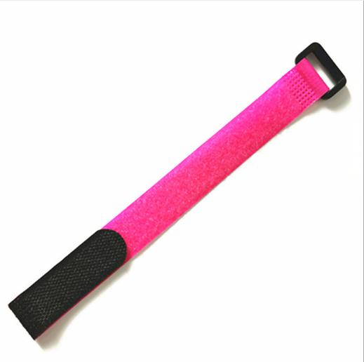 Sangle Velcro pour vélo, lot de 5 pièces de 30cm, sangle de fixation pour canne à pêche, bouteille de cyclisme: Rouge