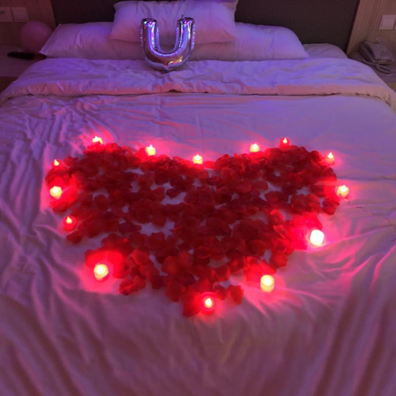 LED Candle Lighting Lamp Battery Operated Tea Lights Flameless Decoration Craft For Wedding Propose Party Festival