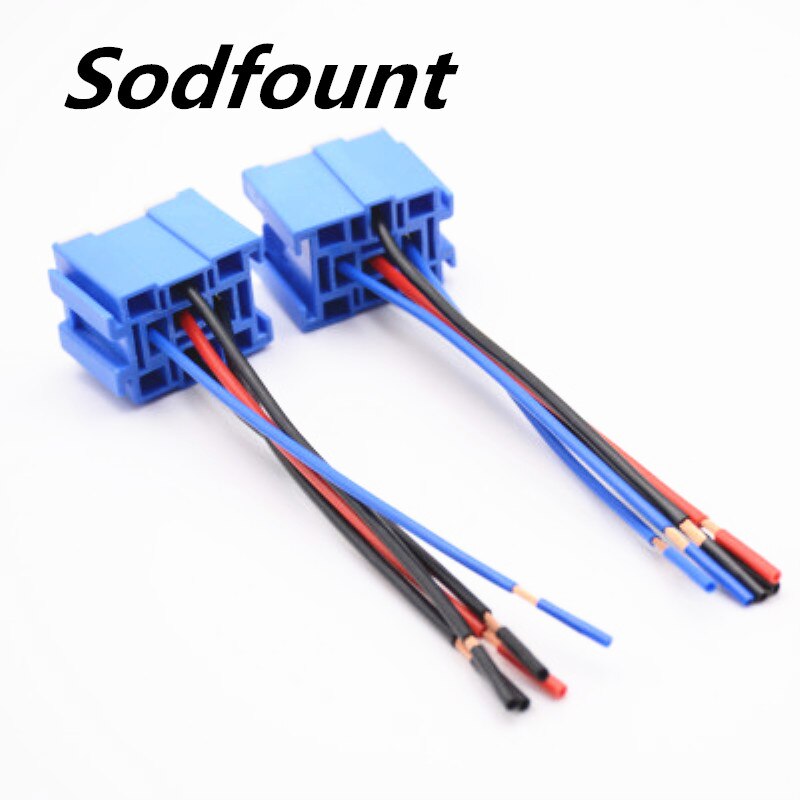 1pcs 5pin High temperature resistant automotive relay modular connector socket with wire