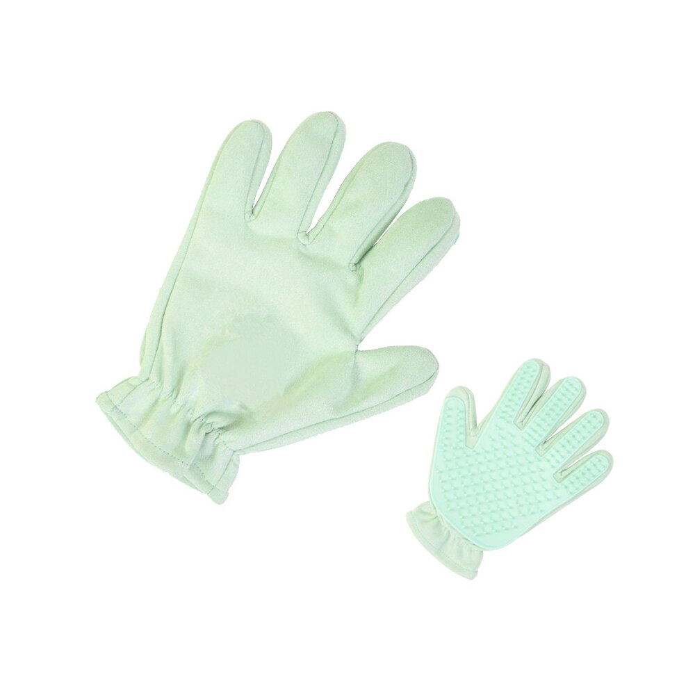 Dele 2 in 1 multifunctionele huisdier hond handschoen haarborstel siliconen huisdier schoonmaakbenodigdheden ontwolde borstel huisdier verzorging massage handschoen kammen
