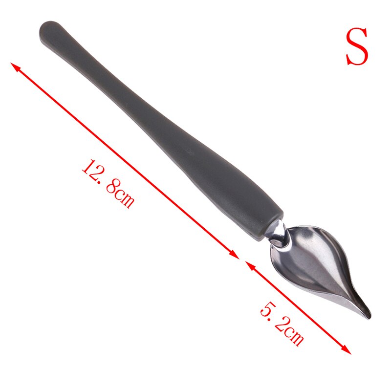 Cuchara decorativa creativa para decorar Sushi, herramienta de dibujo de comida, plato de aderezo para salsa, utensilios para hornear, pasteles, cuchara de cocina, herramienta para café: Size S