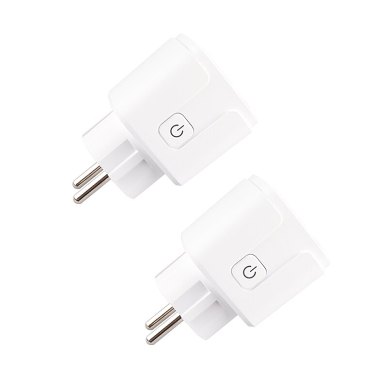 Wifi Smart Plug EU/US Smart Socket Smart Timer 16A Wifi Plug Voice Control Work With For Siri Alexa Google Assisitant: 2Pcs EU