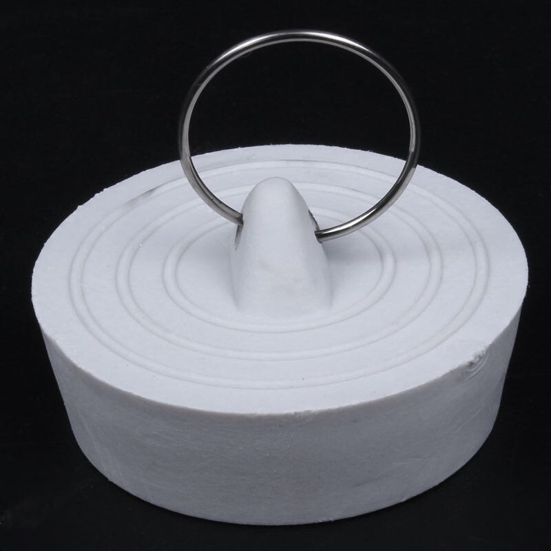 Rubber Bathtub Sink Wash Basin Plug Stopper--Off White Ideal for wash basin, bathroom sink or bathtub, help keep more water