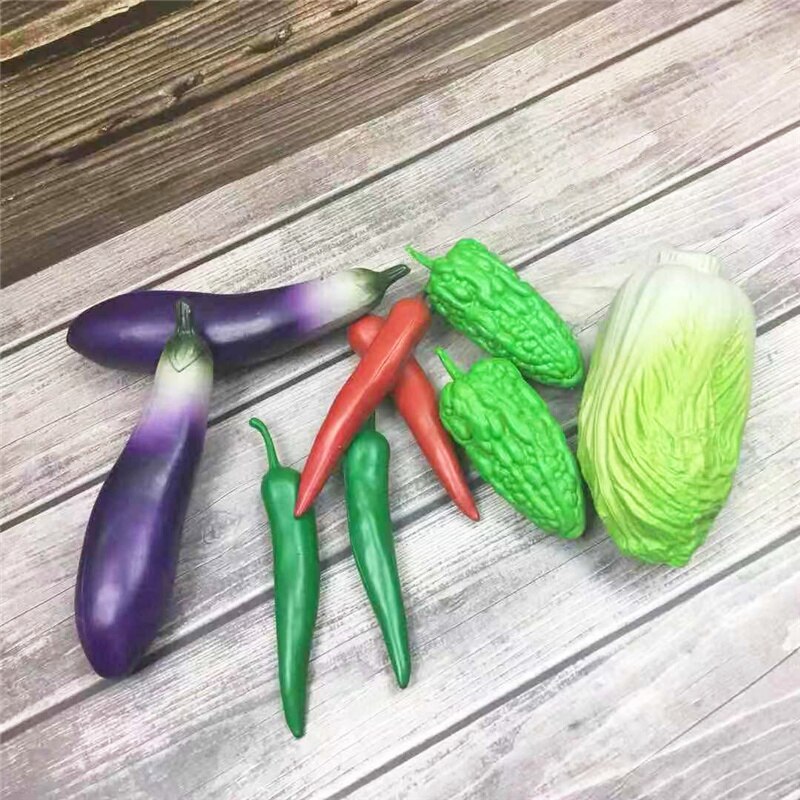 1 pz simulazione puntelli di verdure in plastica modello cucina ornamenti di verdure giocattoli per bambini fotografia puntelli fotografici Mini giocattoli alimentari