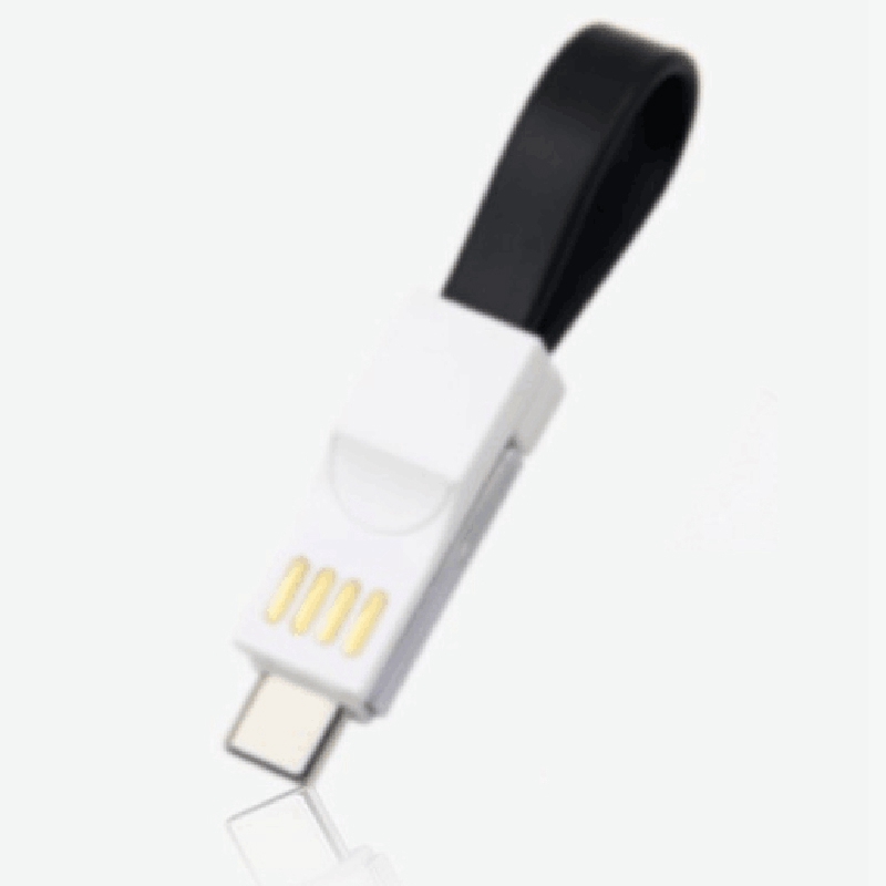 Draagbare Sleutel Mini Usb-kabel Oplader Kabels Micro-Usb Data Kabel