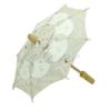 Gran venta sombrilla paraguas bordado encaje para decoración para de Boda nupcial: Beige