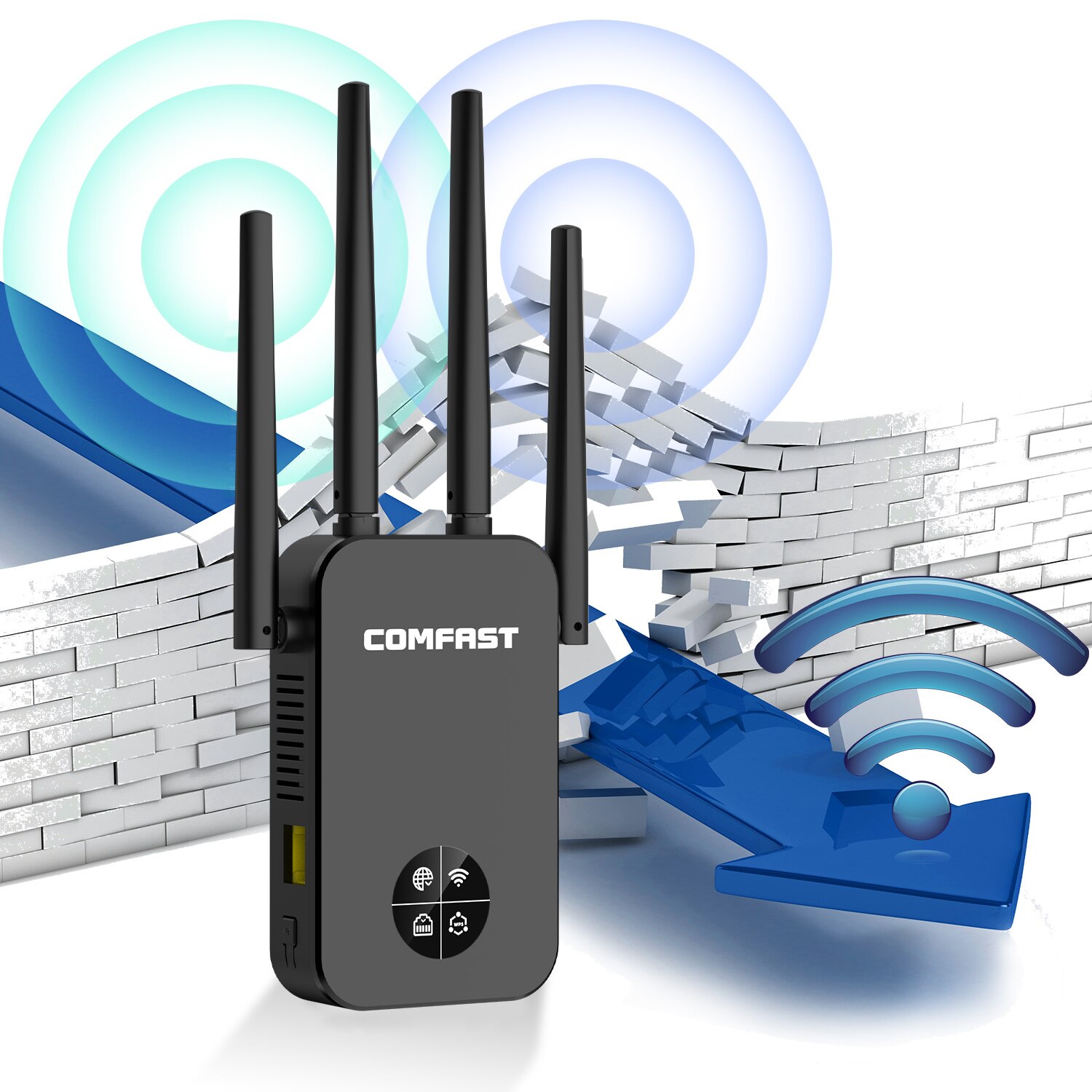 5G Wifi Repeater Amplifier OLED Display 1200Mbps Wi- fi Signal Network Extender Long Range AC Booster 5Ghz Wireless Access Point