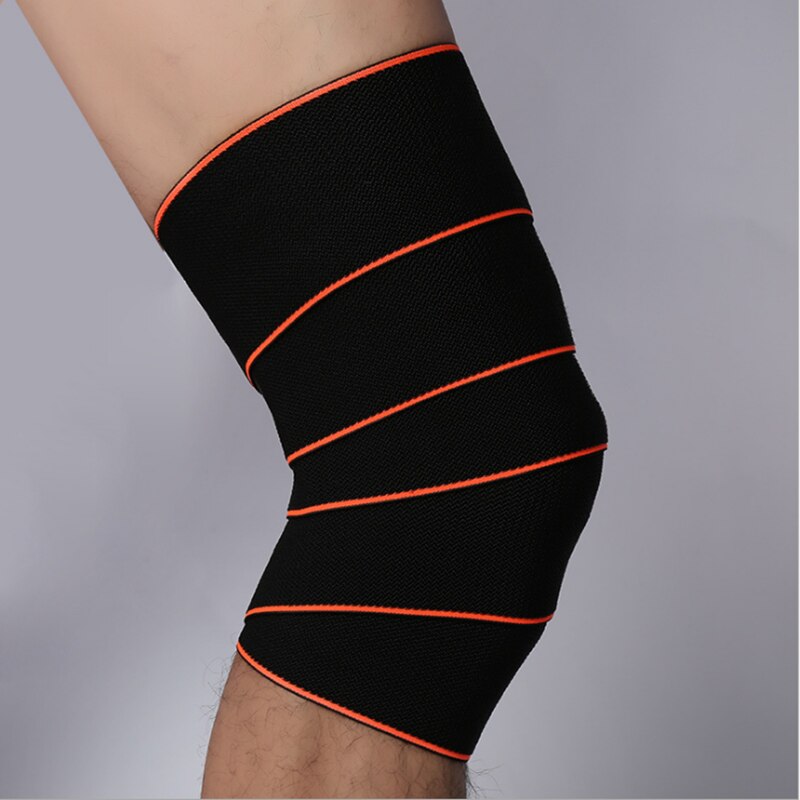 CHAO BA Neue 1PCS 182*8CM Fitness Gewichtheben Bein Knie Kompression Riemen Wraps Elastische Bandagen Poverlifting Kniebeugen ausbildung