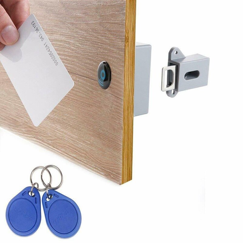 No hole Hidden RFID smart sensor lock Invisible IC card lock cabinet Drawer Electronic door Lock