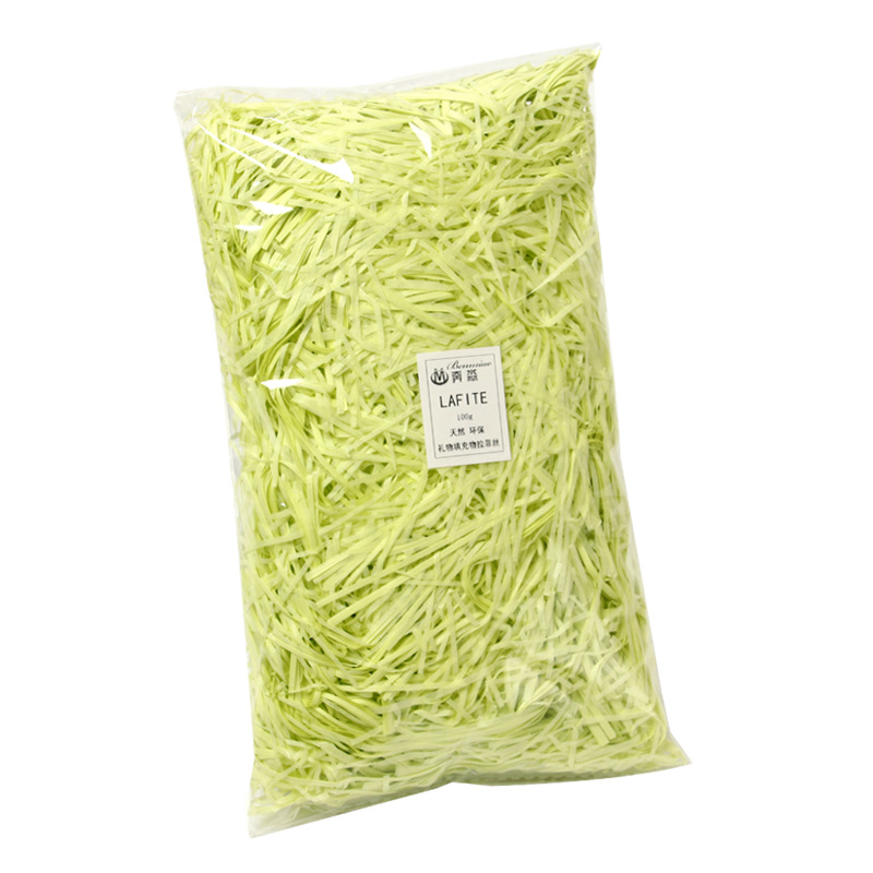 50/100g Kleurrijke Shred Crinkle Papier Raffia Versnipperd Tissuepapier Geschenkdoos Vulmateriaal DIY Bruiloft Verpakking decor