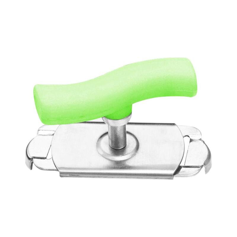Stainless Steel Screwing Can Opener Labor-saving Lids Off Jar Opener Adjustable Multifunction Bottle Capping Screw Device Tools: green
