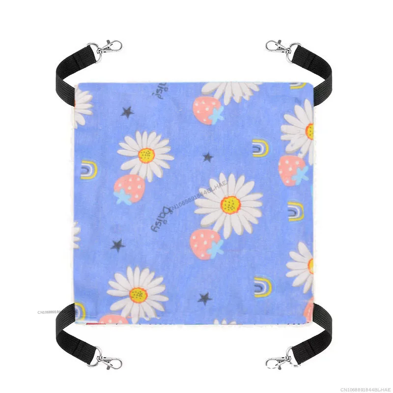 Hamaca de lona para gatos, camas para hámster, cama colgante de doble cara, columpio para mascotas, hámster, ardilla, conejo, descanso, suministros para dormir