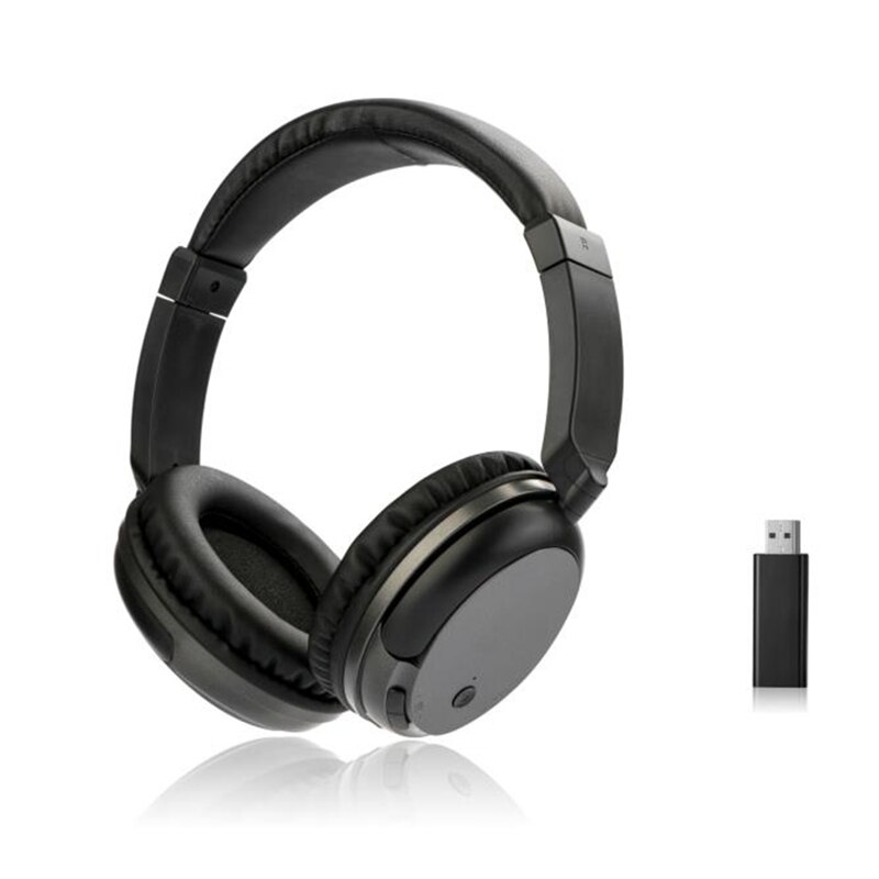 Tv genopladeligt multifunktions 2.4g trådløse headset tv hovedtelefoner med mikrofon til tv pc ipad telefoner  mp3: Default Title