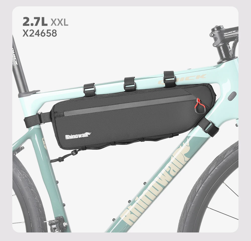 Fietstas Grote Capaciteit Mtb Racefiets Frame Tas Tas Waterdichte Kittzak Koffer Fietstas Accessoires: Oranje