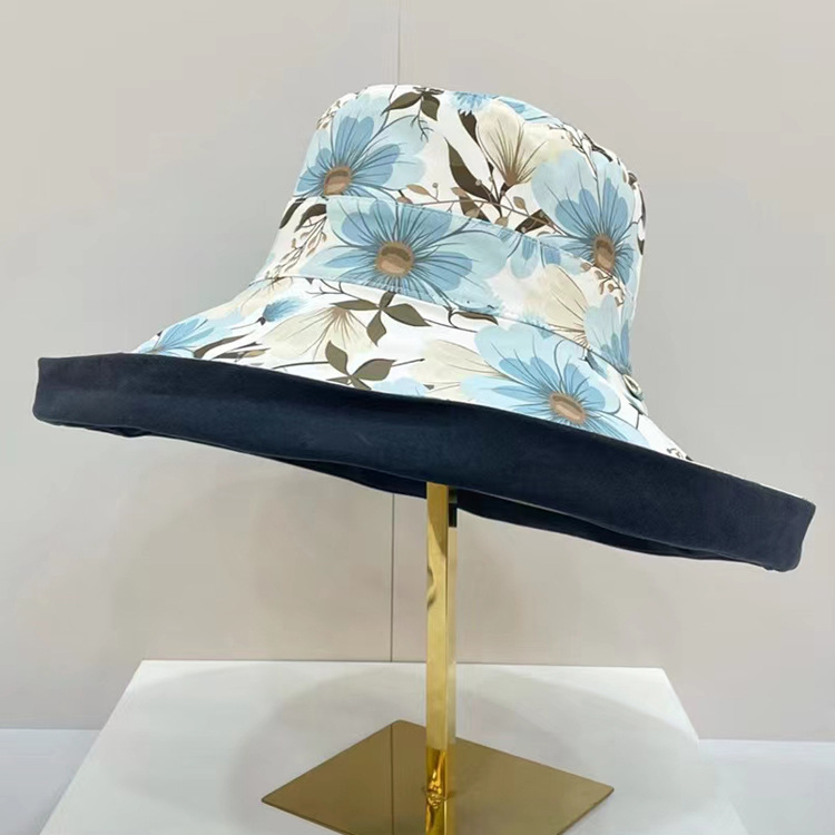 Cappello da pescatore giapponese nuova visiera parasole Doppio viso estiva da donna cappello con visiera uv cappello da spiaggia visiera a tesa larga: 2