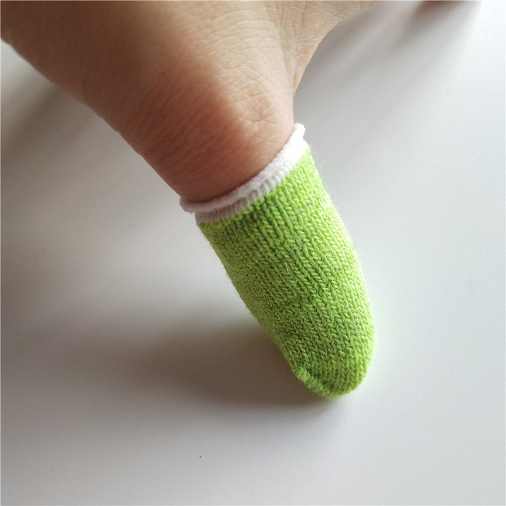 Fuld berøringsskærm spil fingerspidser svedtætte antistatiske mobiltelefon tablet finger ærme handsker: 1