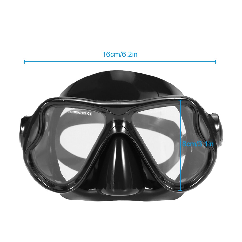 Voksne dykning maske dykning maske undervands snorkel sæt anti tåge snorkling beskyttelsesbriller svømning maske glas mænd kvinder dykning beskyttelsesbriller: Am708 maske
