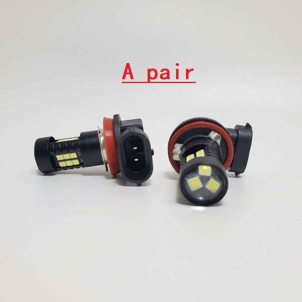 Gjeldende modell  h11 h8 led bil tåkelampe pære, led pære, bil ombygging, par opp