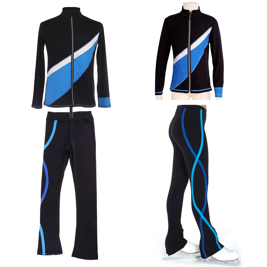 Figure Ice Skating Suit Outfit Jacket Cloth Skate Gym Dance Sportswear Spandex Skating Suit Skateboarding Shorts