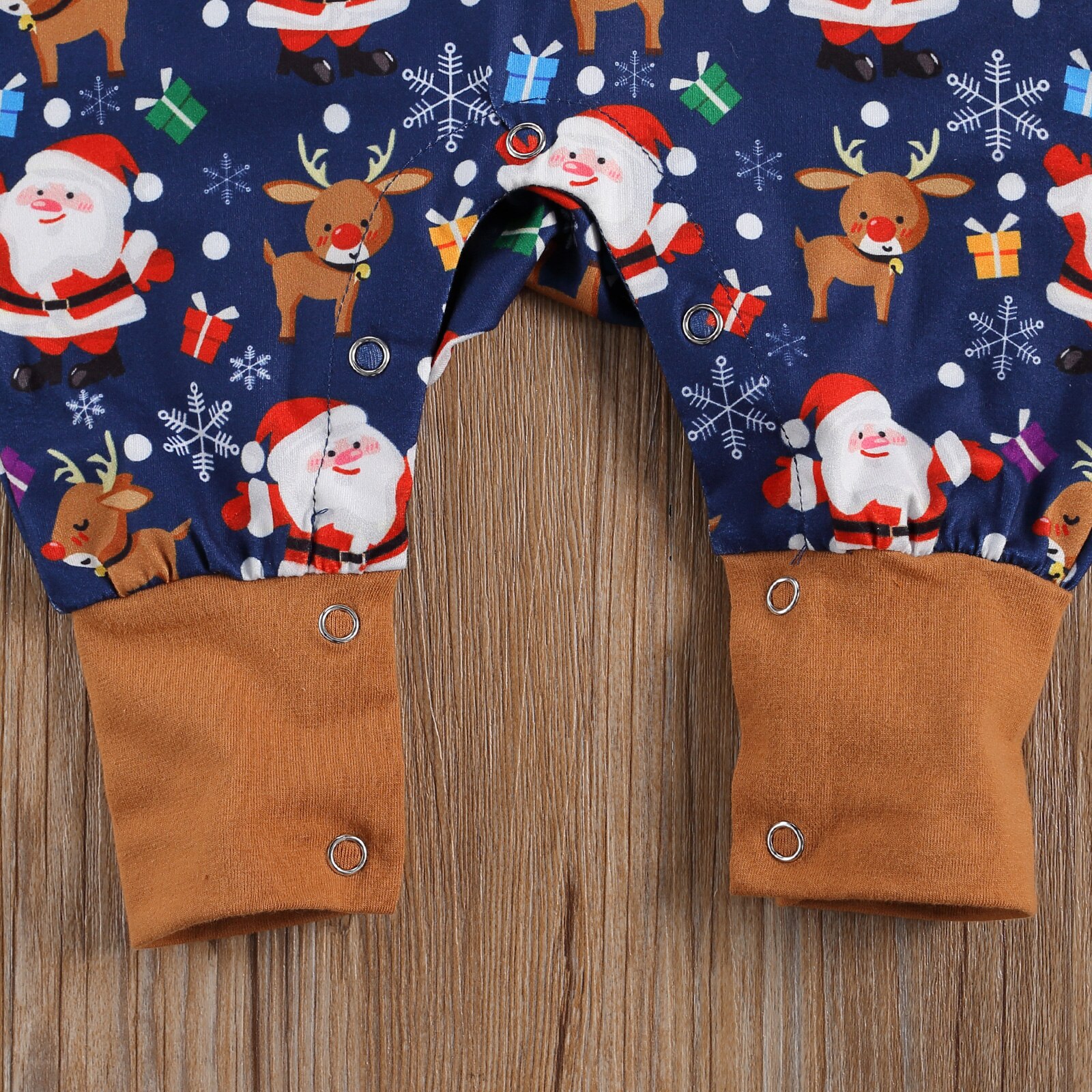 Kerst Baby Meisjes Jongens Oor Romper Pasgeboren Hooded Lange Mouwen Cartoon Print Jumpsuits 0-18M