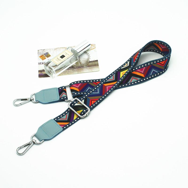 Rainbow Stripe Handbags Strap Belts Canvas National Buckle Bag Straps Trendy Shoulder Straps: 10