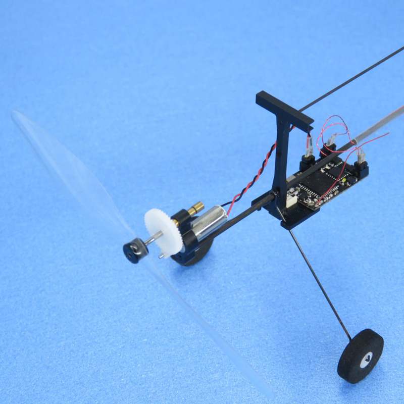 KIT de Avión RC para principiantes de fibra de carbono opcional de madera/PP de Balsa de envergadura de 224mm de M1-Wasp