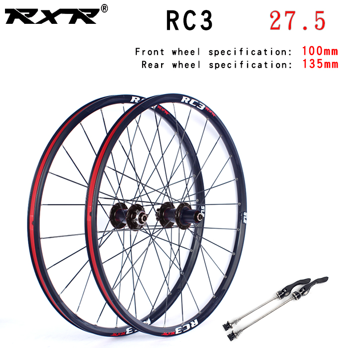 RXR-Rueda con cubo para bicicleta de montaña, neumático para bici MTB o de campo, 27.5, RC3, juego de cojinete de carbono, llanta de aleación de aluminio
