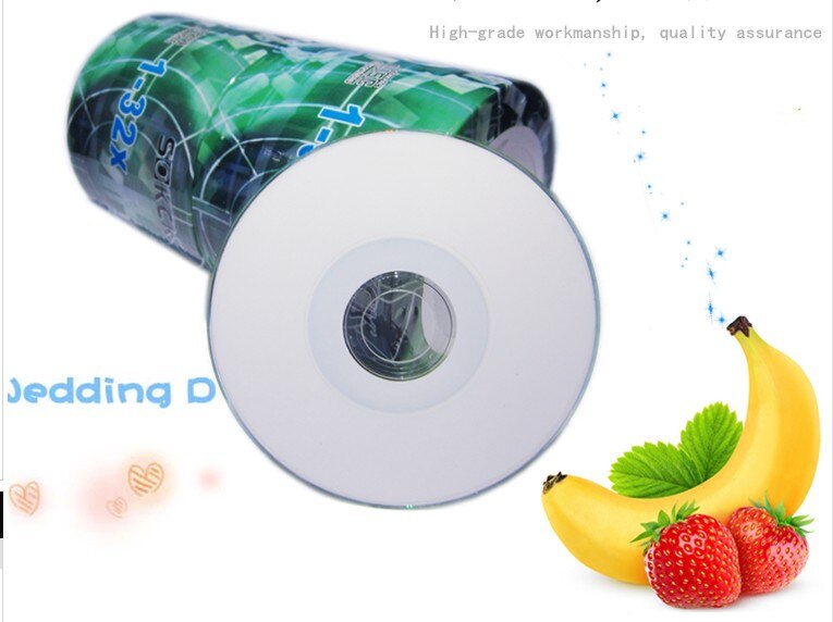 8cm unmarked printable mini empty / blank record CD disc / disk for CD-R 32X 215MB/25MIN 100PCS