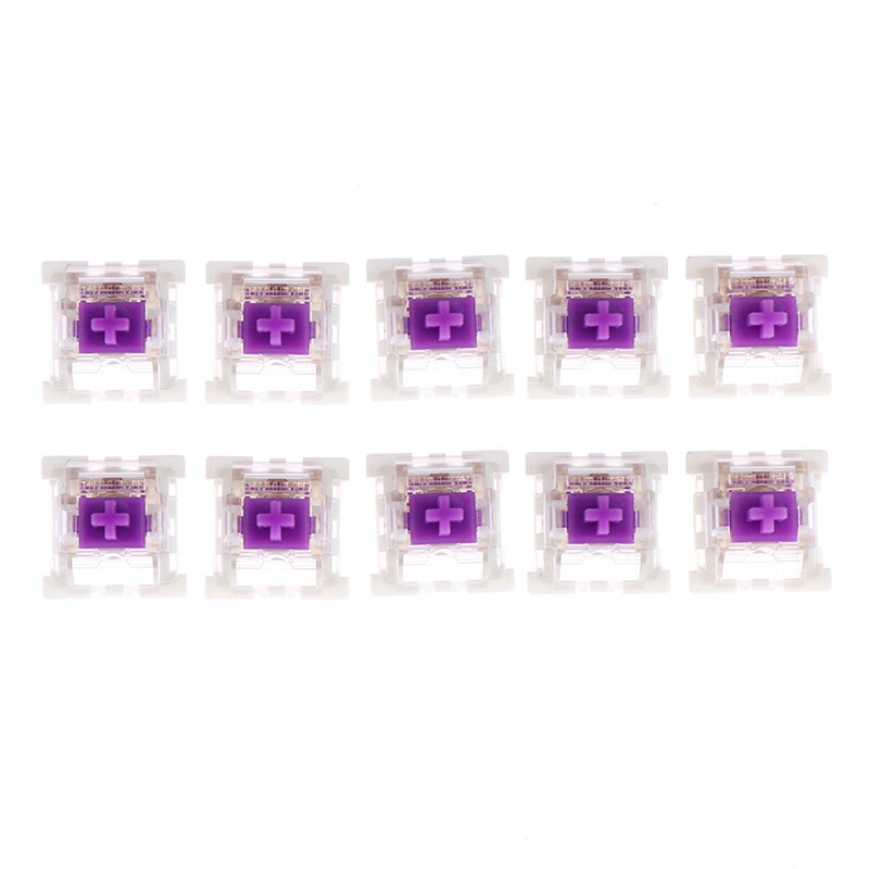 10Pcs Outemu Mx Switches 3 pin Mechanical Keyboard Black Blue Brown Switches Mechanical Keyboard Switch Shaft for CIY Socket: Red