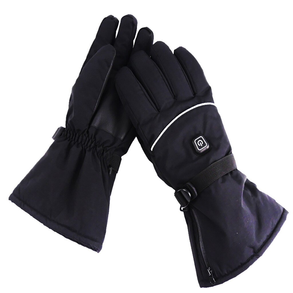 Motorcykel elektriske opvarmede handsker vinter varm termisk ski snowboarding handsker cykel vindtæt og varm ridning handsker #30: Default Title