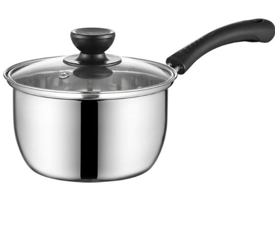 Cacerola de acero inoxidable para cacerola lechera y fideos remojados en el dormitorio de la casa cocina ollas de leche