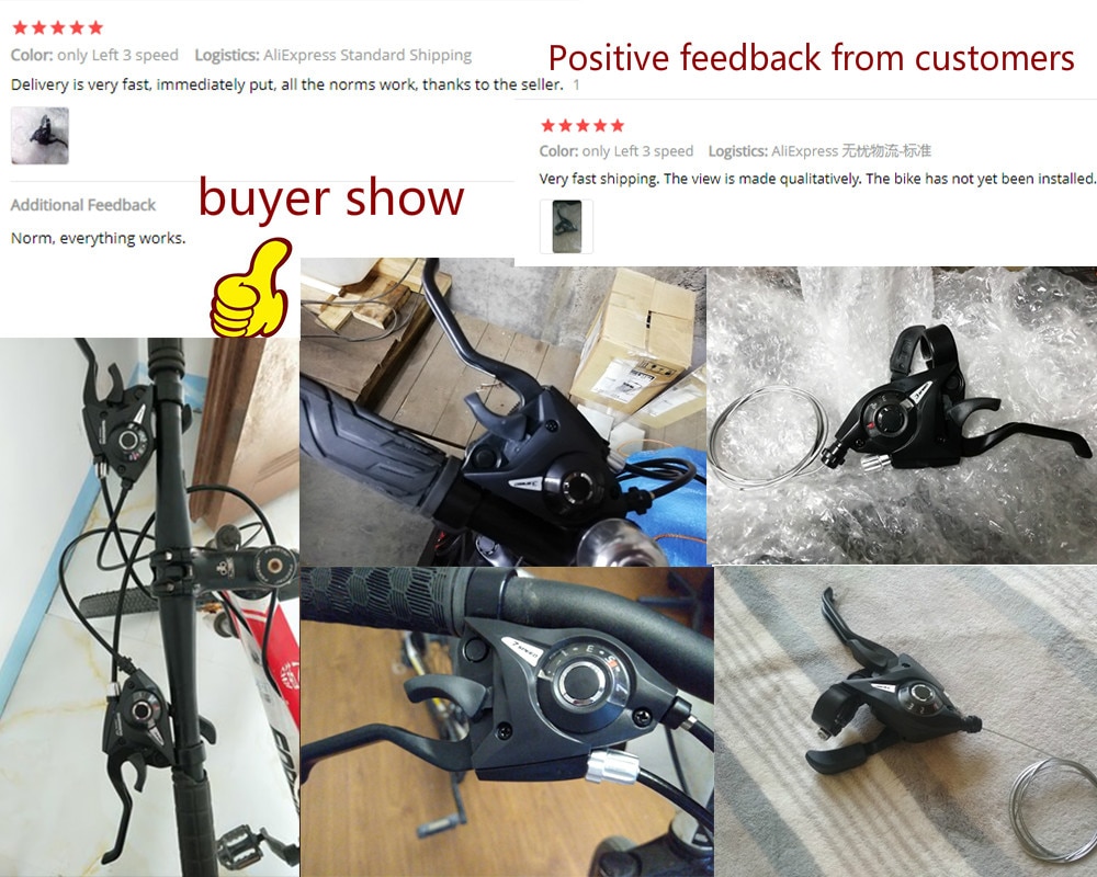 3/ 7 / 8 Speed Bicycle speed Shifter Thumb Shifter Brake Lever MTB Riding Brake Levers Bike Accessories