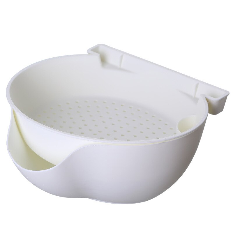 Panier de rangement d'aliments, légumes et fruits, panier de lavage avec support pour le téléphone: 02
