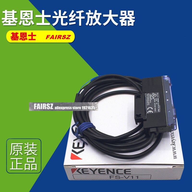 2 stk / lot keyence fs -v11 optisk fiberforstærker sensor