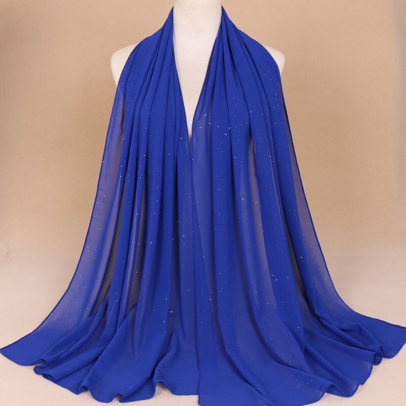 women gold chiffon hijab scarf solid color muslim head shawls and wraps pashmina bandana female foulard ladies hijab stores