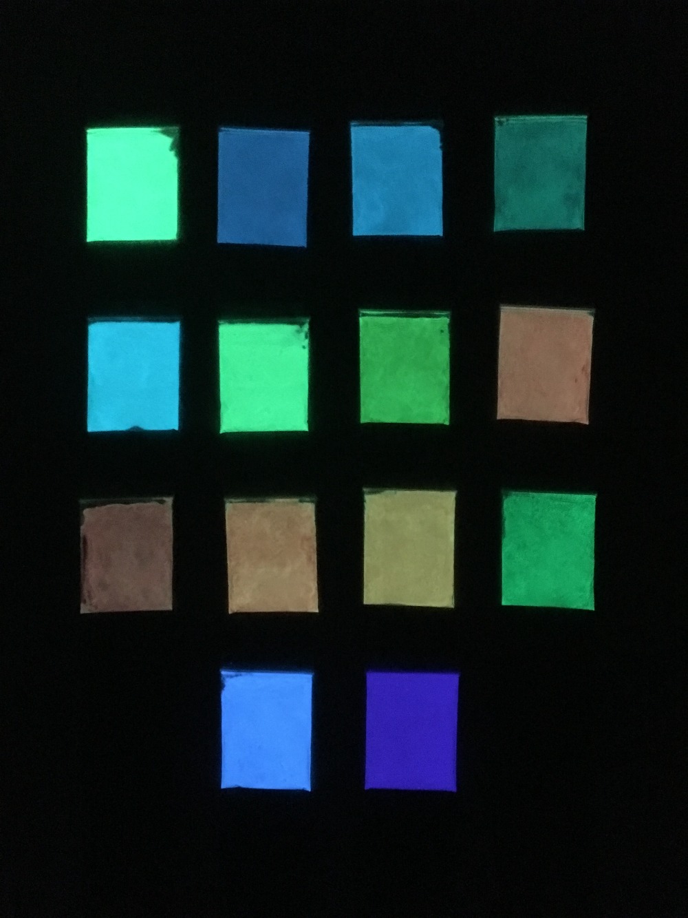 Polvo luminoso que brilla en la oscuridad, polvo fluorescente superbrillante, pintura luminosa, materiales de bricolaje, polvo noctilucente, 10 gr/lote