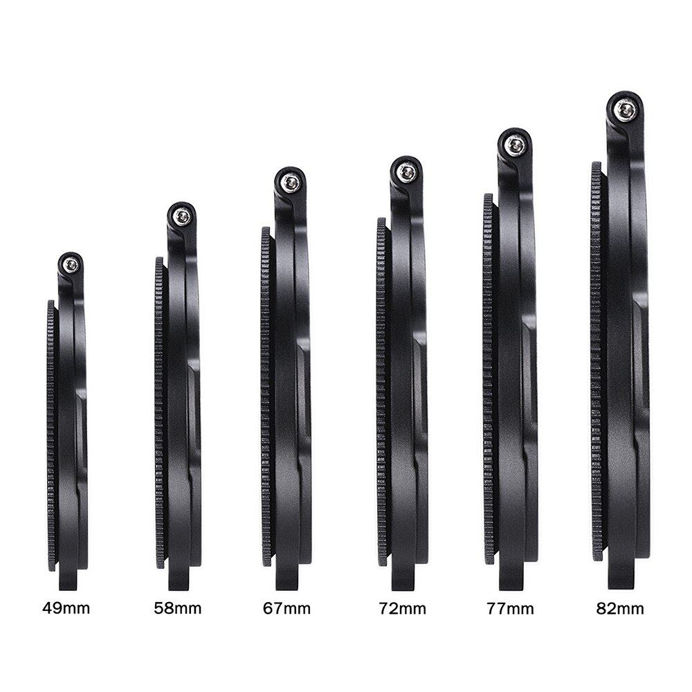 UURIG 49/58/67/72/77/82mm système de filtre rapide objectif de caméra ND filtre anneau adaptateur en métal pour Canon Nikon Sony Olympus appareils photo reflex numériques