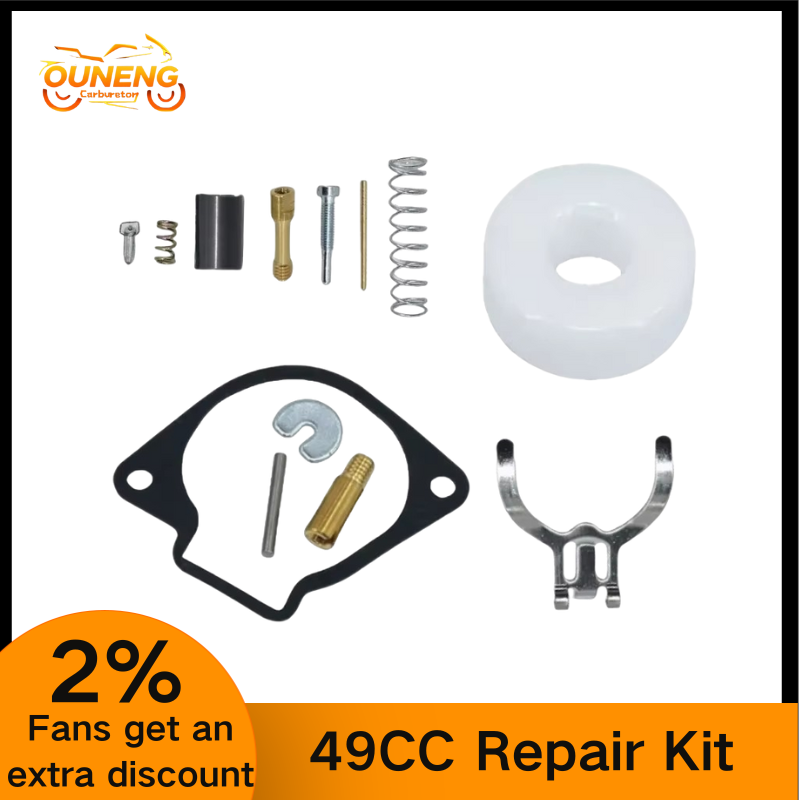Kit de réparation de carburateur pour 43cc 47cc 49cc G4K G45L 328 2 temps 40-6 44-6 Mini Quad Dirt Bike Atv Mini Moto Pocket Bike Carb