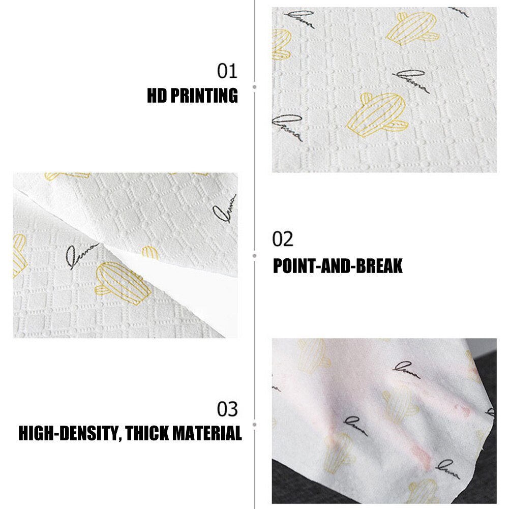 Kitchen Paper Towel Wet Dry Use Cleaning Cloth Reusable Strong Oil-absorbing Tissue FP8