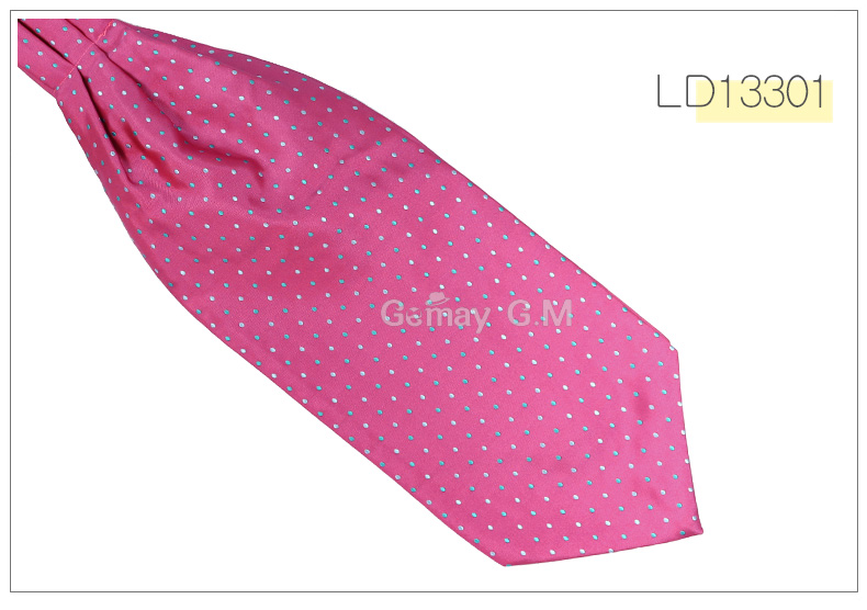Ascot Cravate Cravate De Luxe Mens points Cou Cravate Cravate pour les Hommes De Mariage Cravates: LD13301