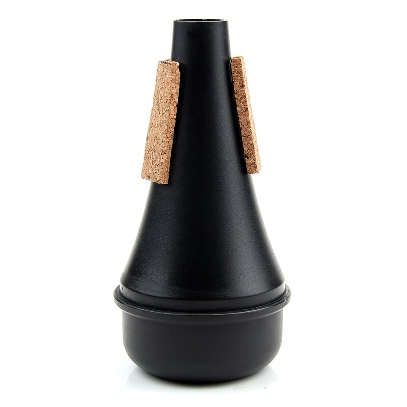 Trompeta negra recta taza de práctica Mute ligero