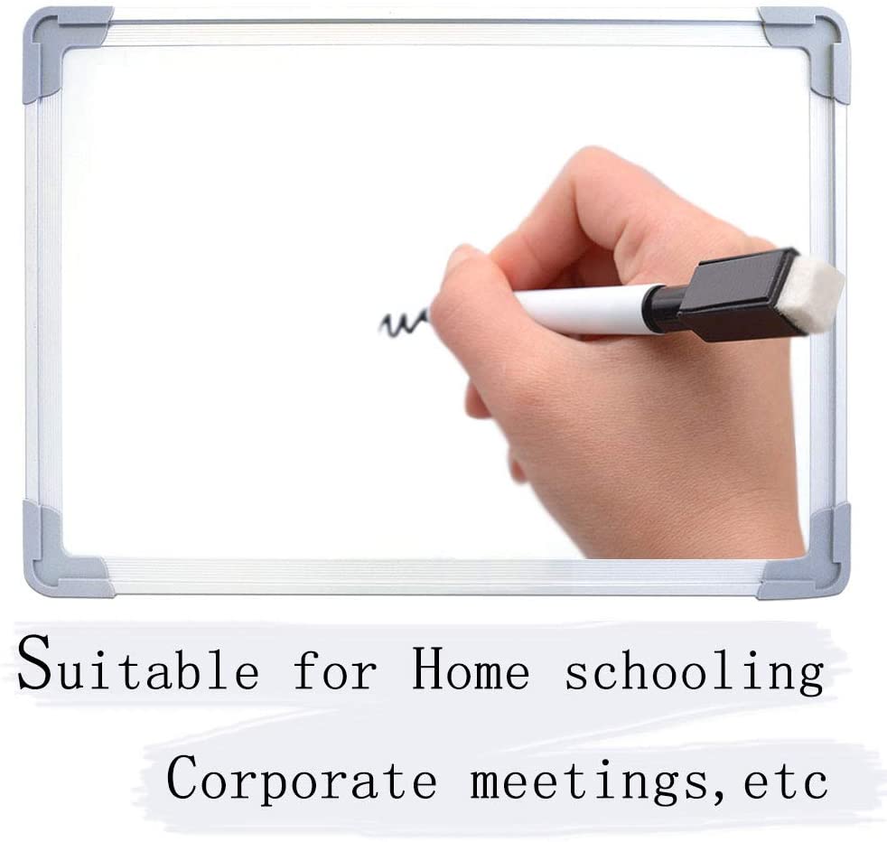 Rewritable Magnetic Dry Wipe White Board Markers Pens with Eraser Cap 4.4 in Mini Markers with Fine Tip for Classroom Office etc