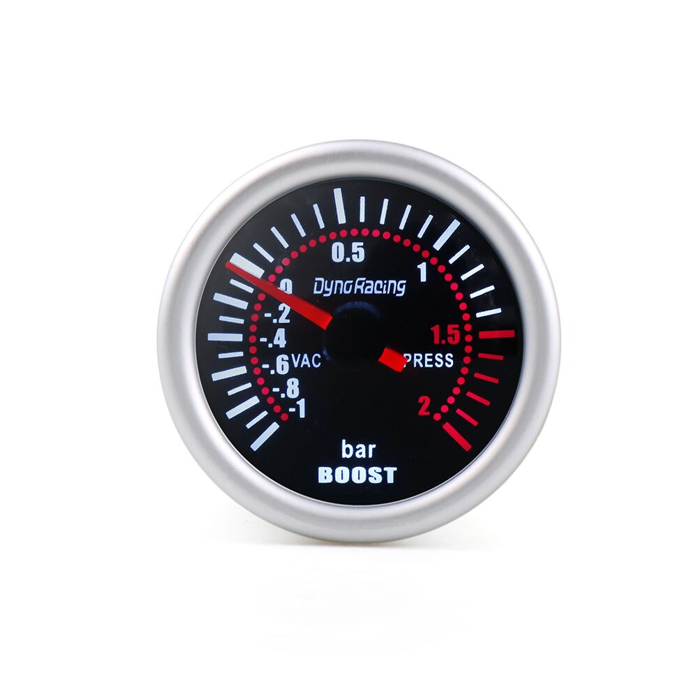 Dynoracing 2 &quot;52mm Smoke lens turbodrukmeter bar psi Vacuüm Water temp Olie temp Olie druk Voltmeter Brandstof niveau Toerenteller rpm gauge