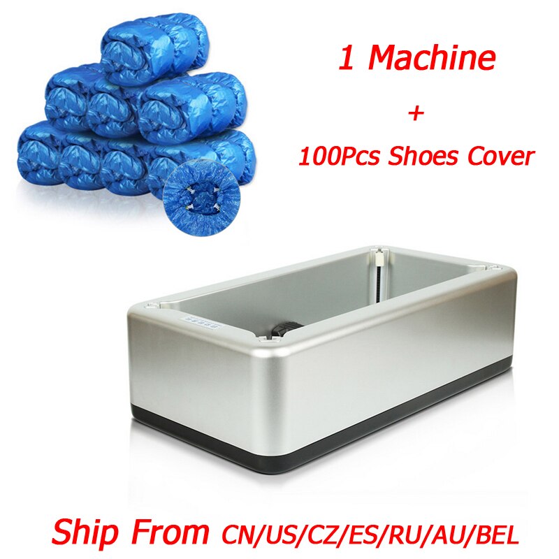 Dispensador automático de cubiertas para zapatos, máquina de Patucos desechables, antigotículas, para el hogar y la Oficina: Silver Sets