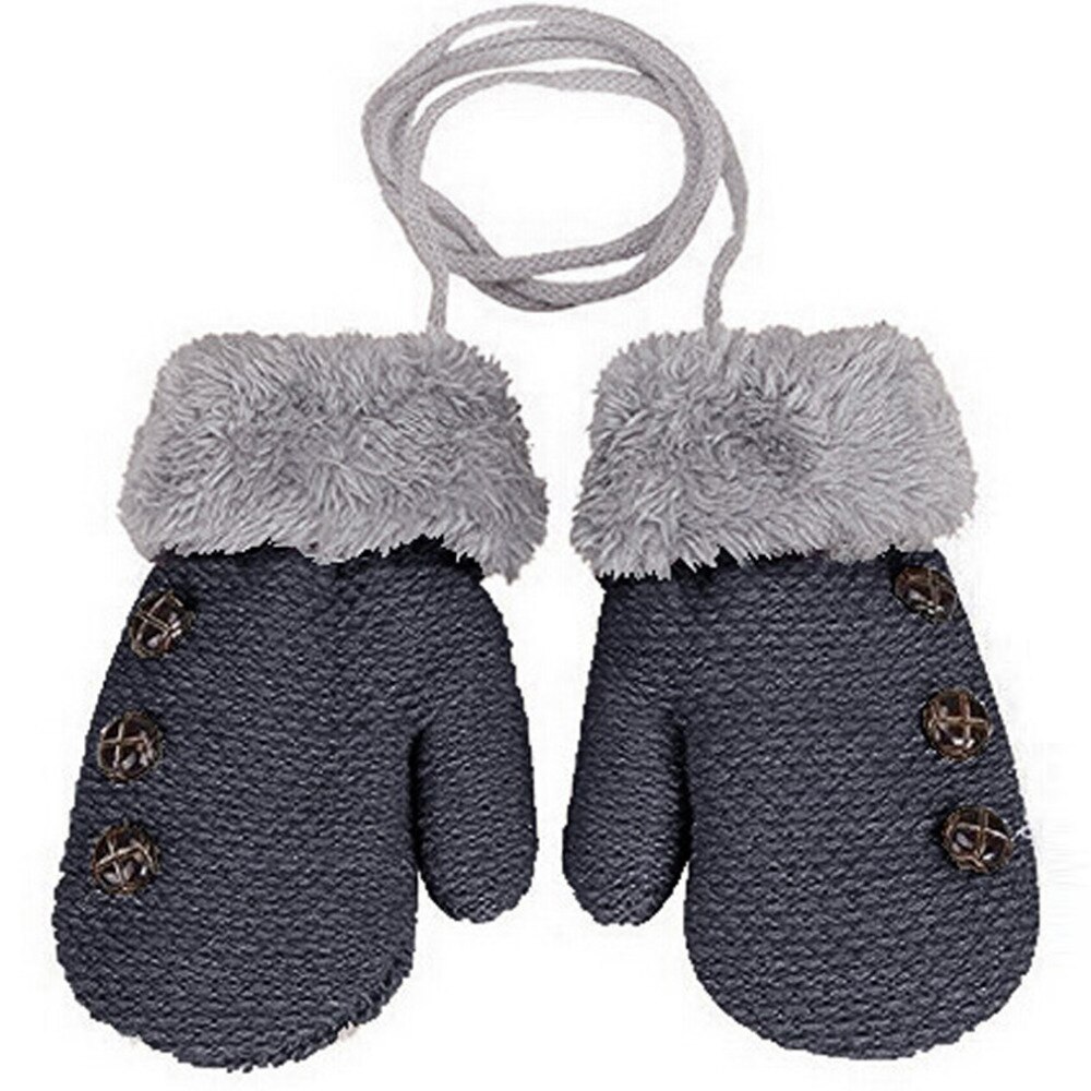 Wol Baby Gebreide Handschoenen Kinderen Wanten Winter Kinderen Warm Touw Baby Wanten Voor Kinderen 1-3 Jaar oude