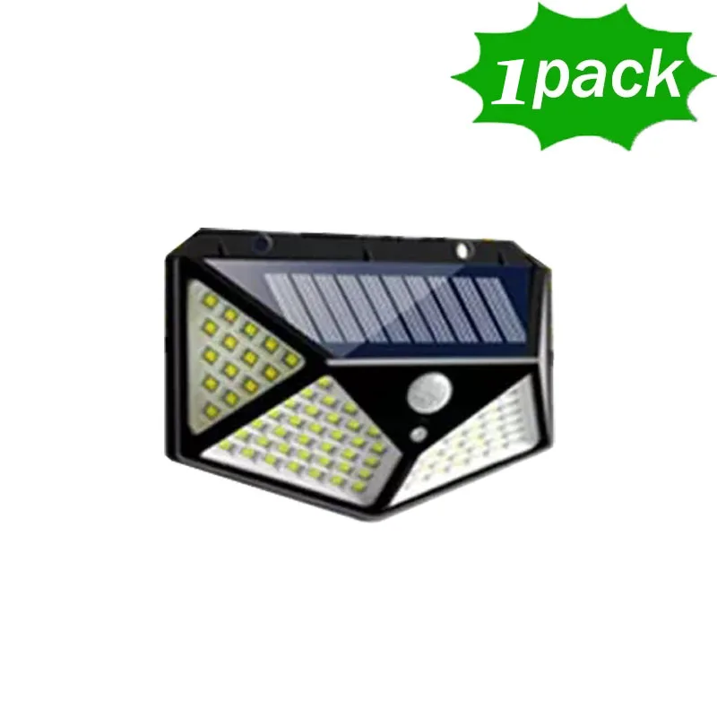 100 LED-wandlamp op zonne-energie met bewegingssensor LED-verlichting voor gebruik binnenshuis Automatische helderheidsaanpassing voor veranda-tuin: Rood