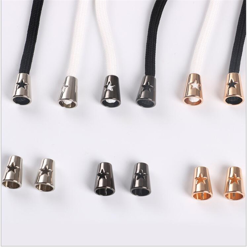 Stopper Cord Ends Lock Metal buckle for Bag Shoes Sportswear Garment Lanyard Accessories 60pcs